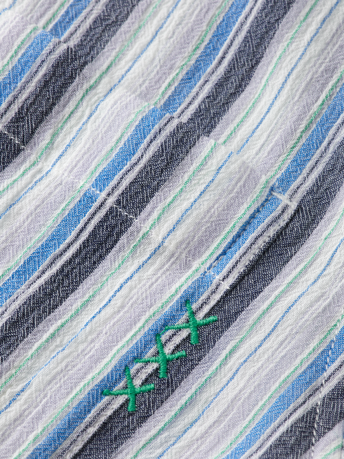 Textured stripe shirt