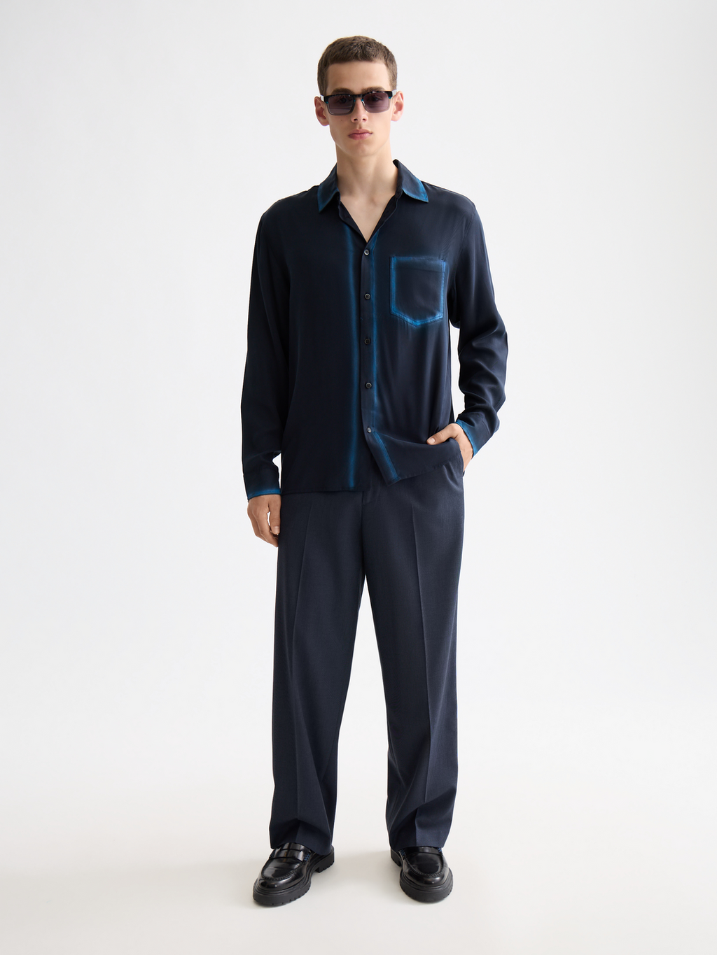 Relaxed tencel shirt