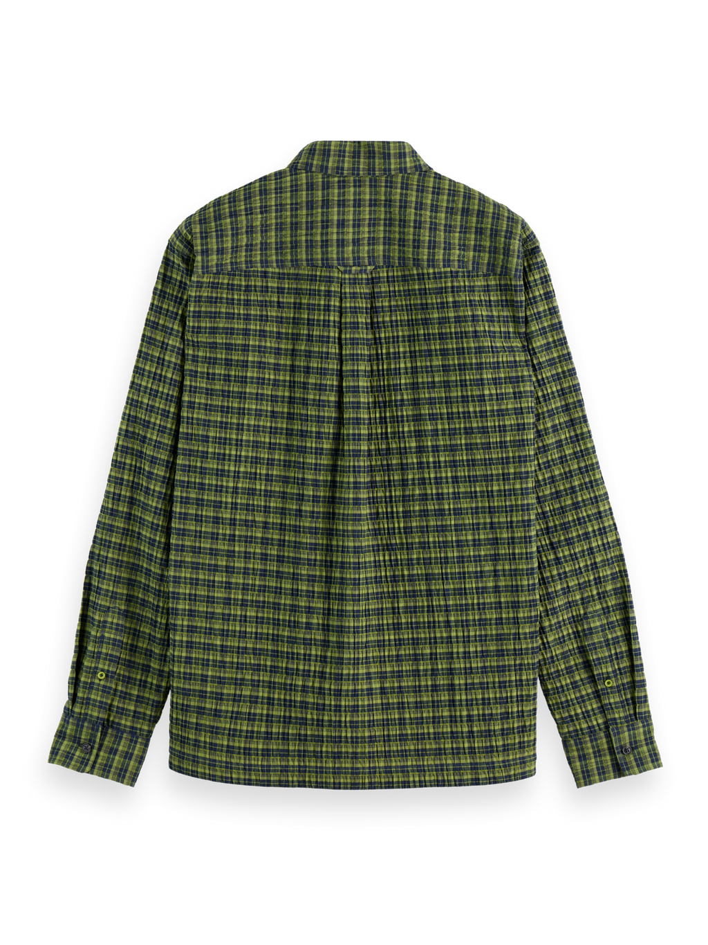 Crinkle checked shirt