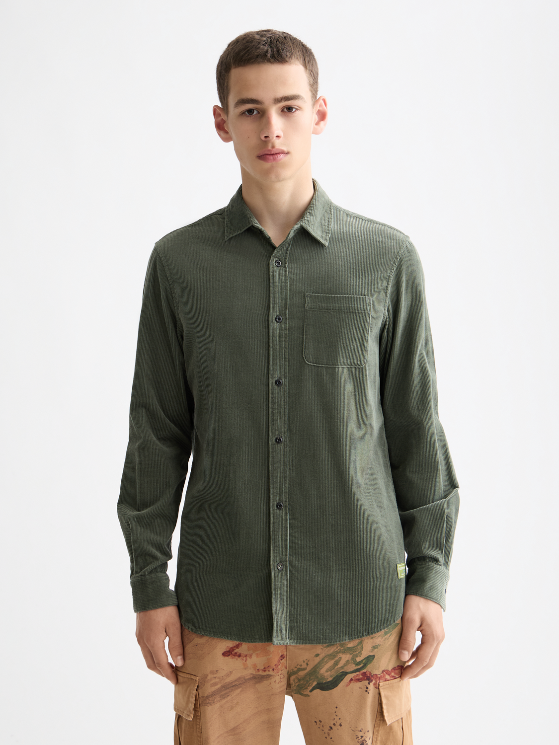 Regular corduroy shirt
