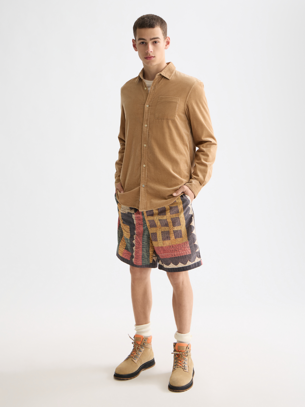 Regular corduroy shirt