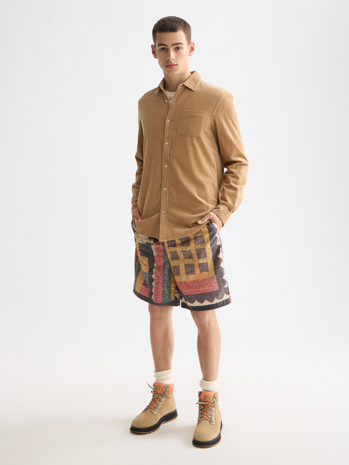 Regular corduroy shirt