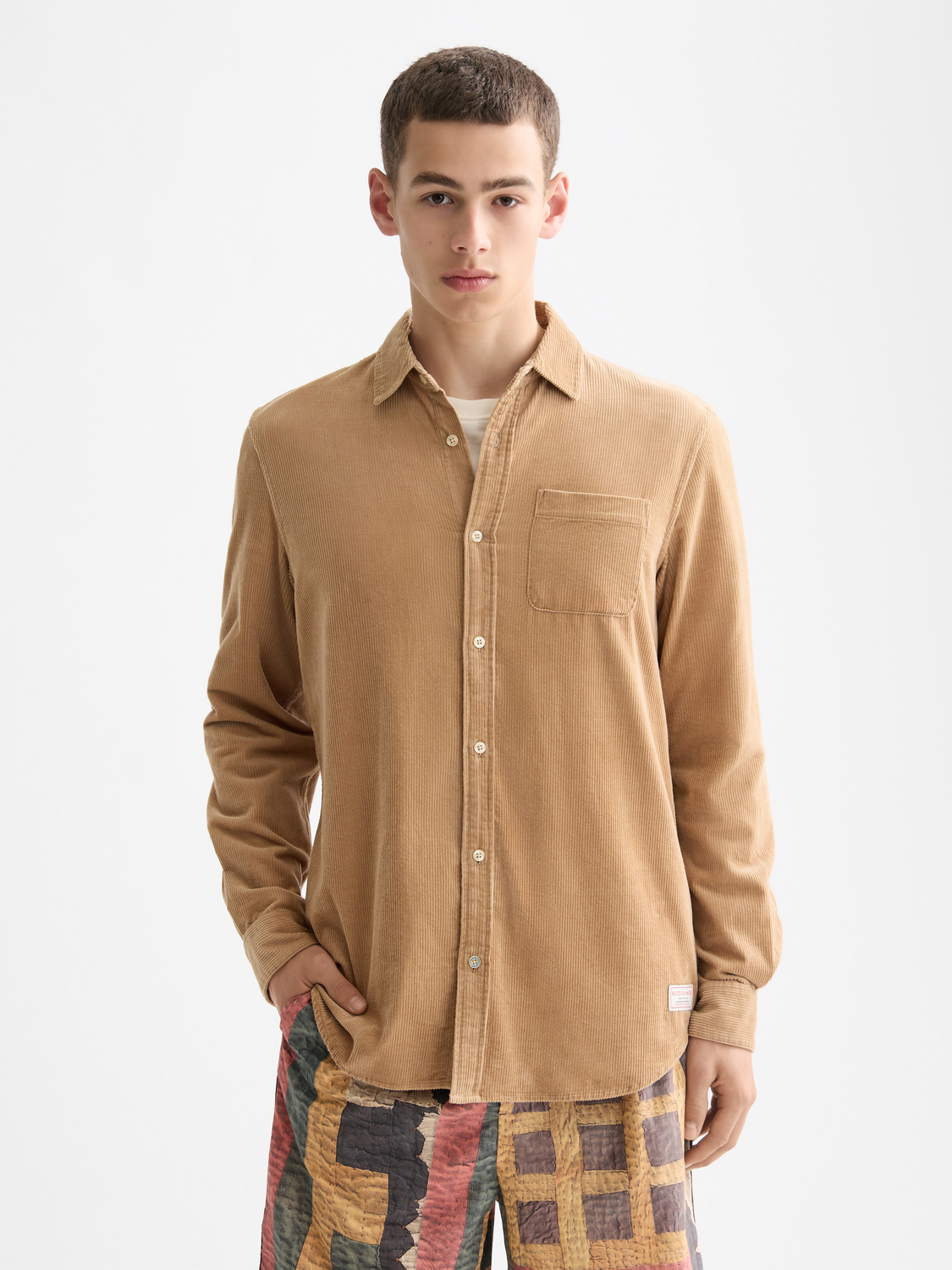 Regular corduroy shirt