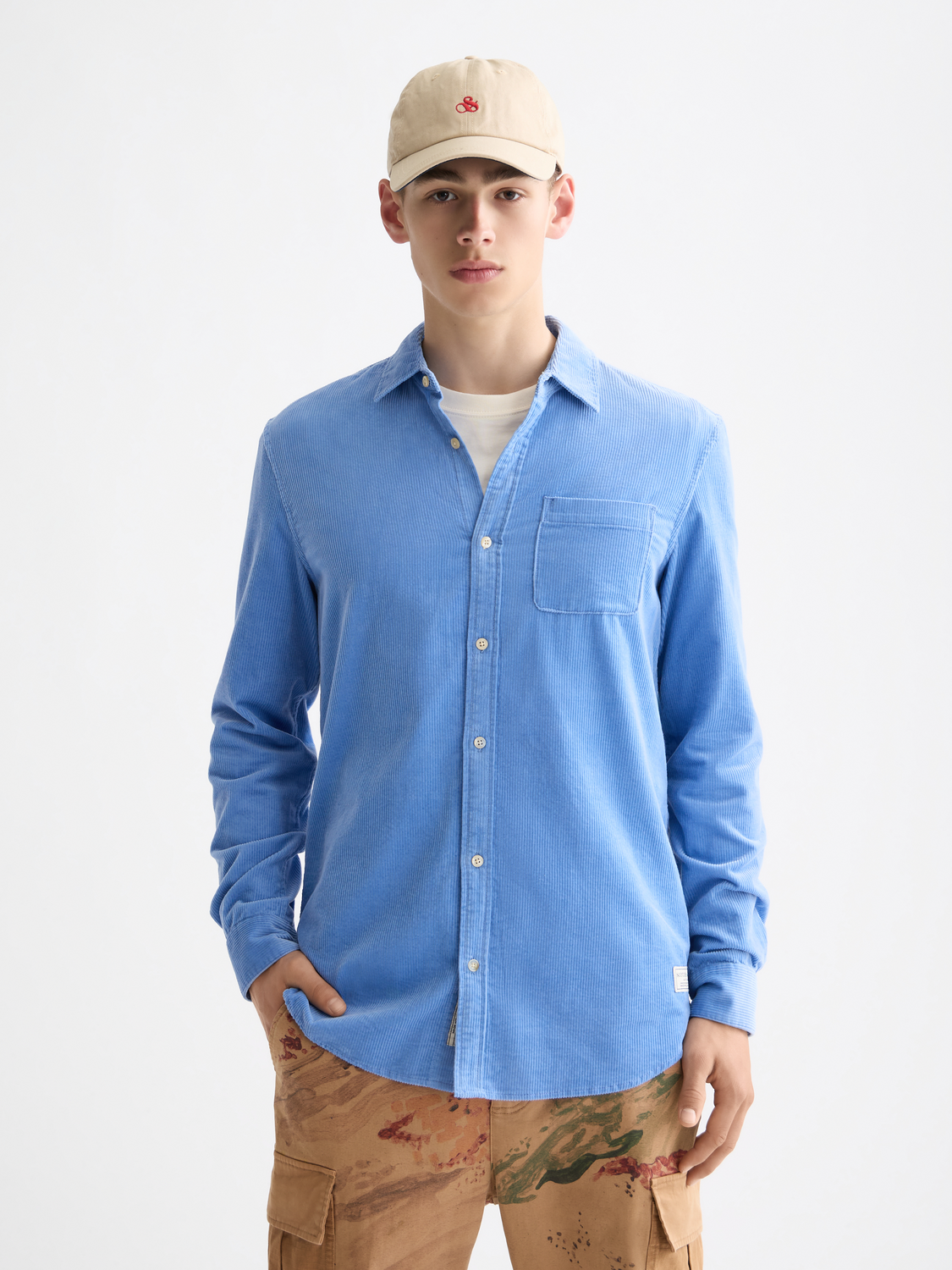 Regular corduroy shirt