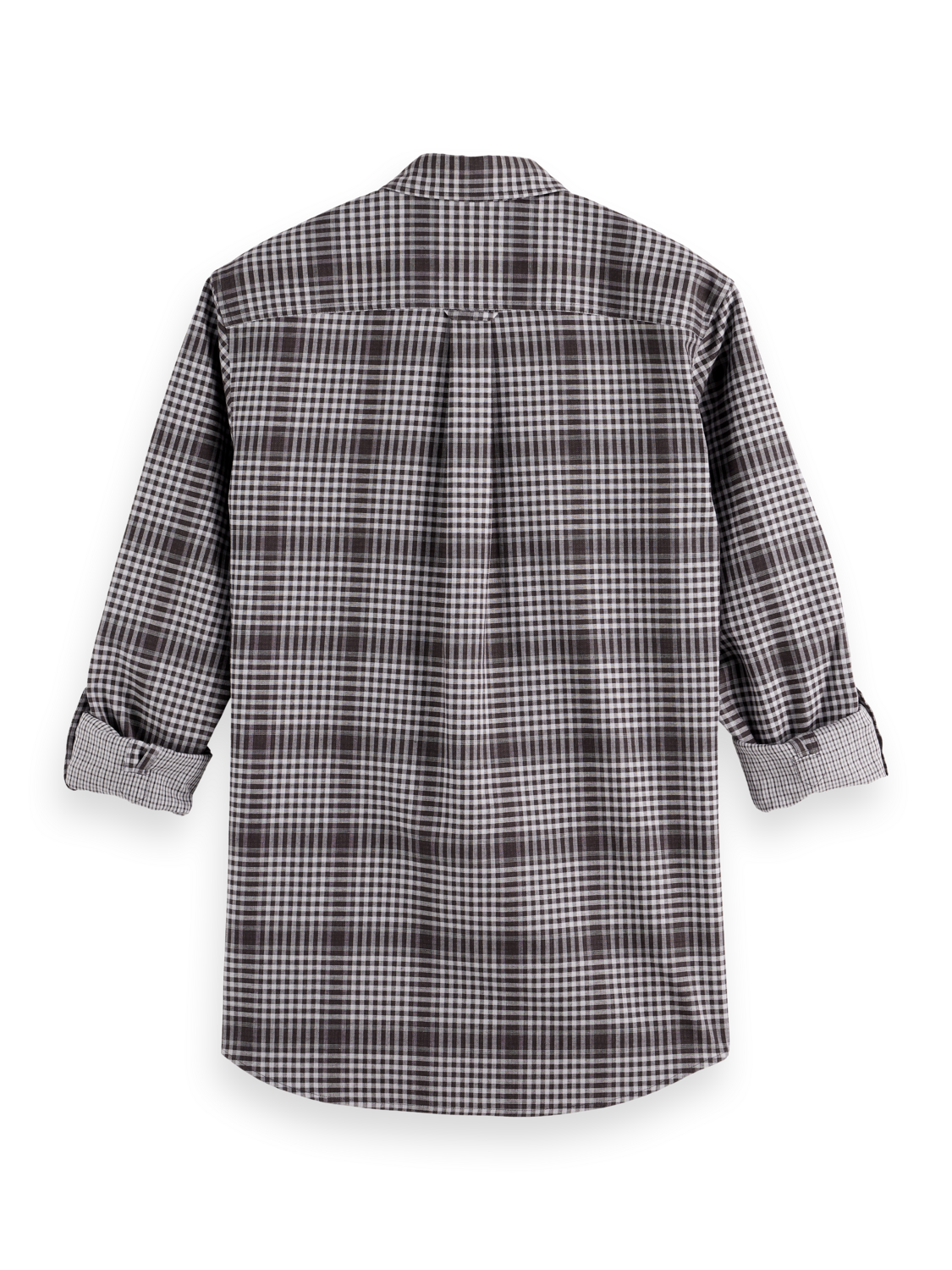 Shadow-check double-faced shirt