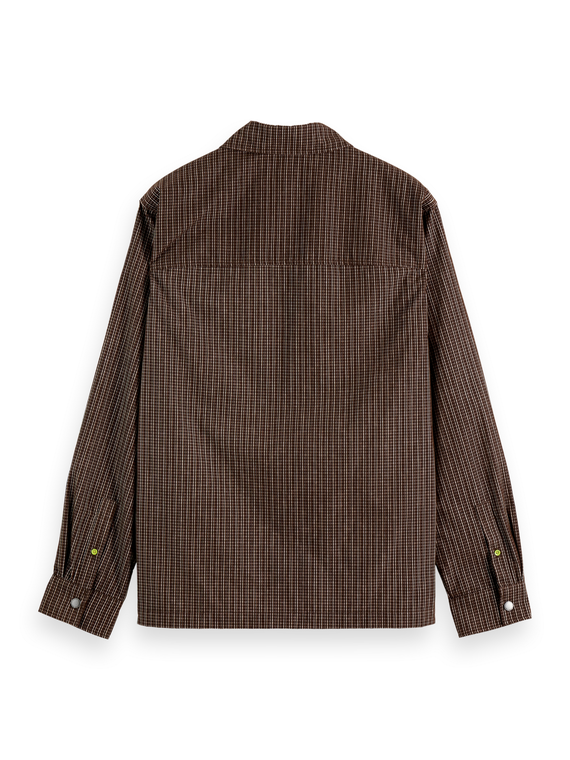 Micro-check structured shirt