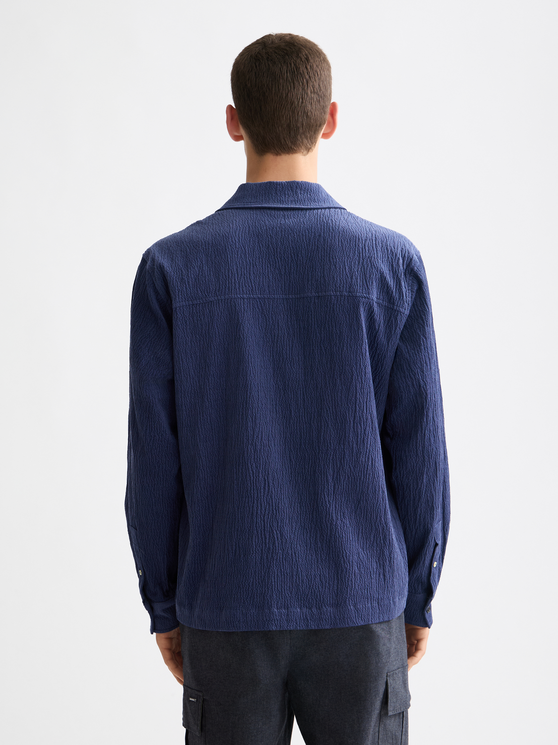 Zip corduroy shirt