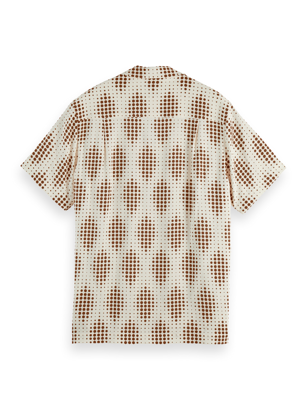 Printed short sleeve viscose shirt