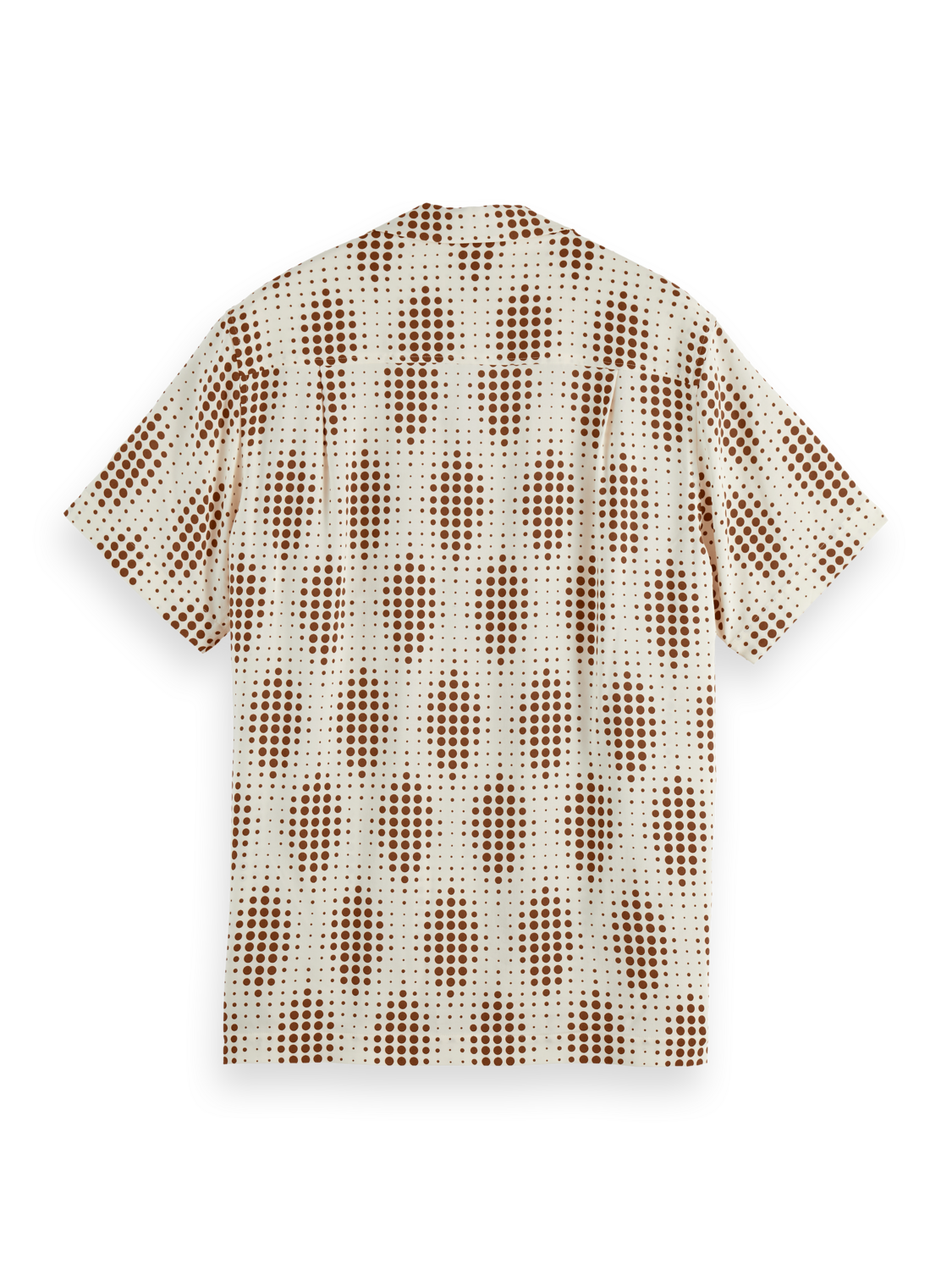 Printed short sleeve viscose shirt