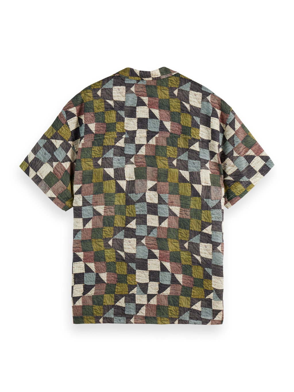 Printed short sleeve tencel shirt
