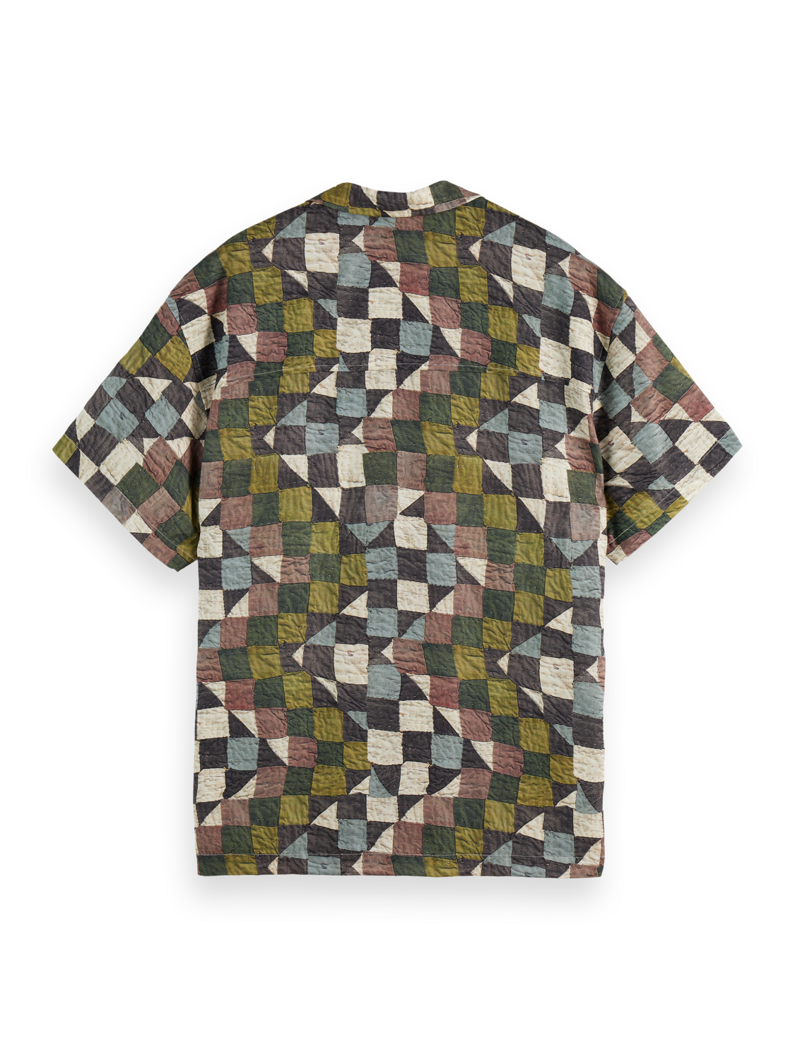 Printed short sleeve tencel shirt