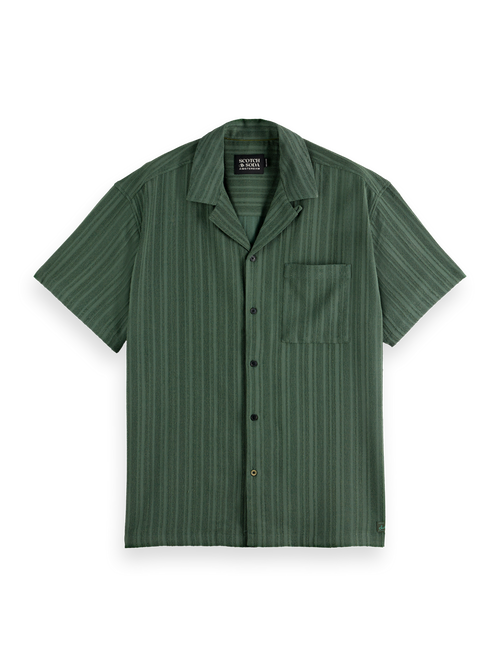 striped short-sleeved shirt