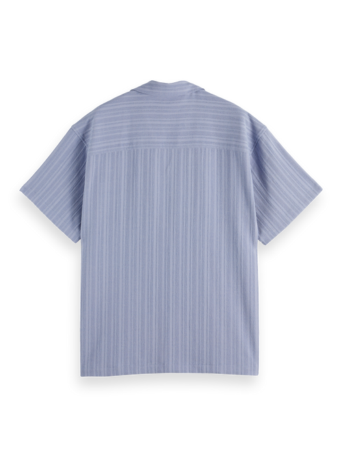 striped short-sleeved shirt