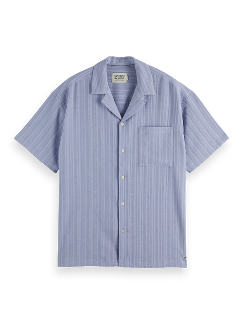 striped short-sleeved shirt