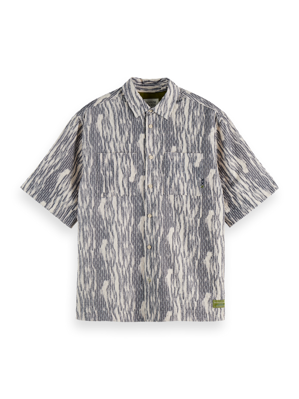 Jacquard short sleeve shirt