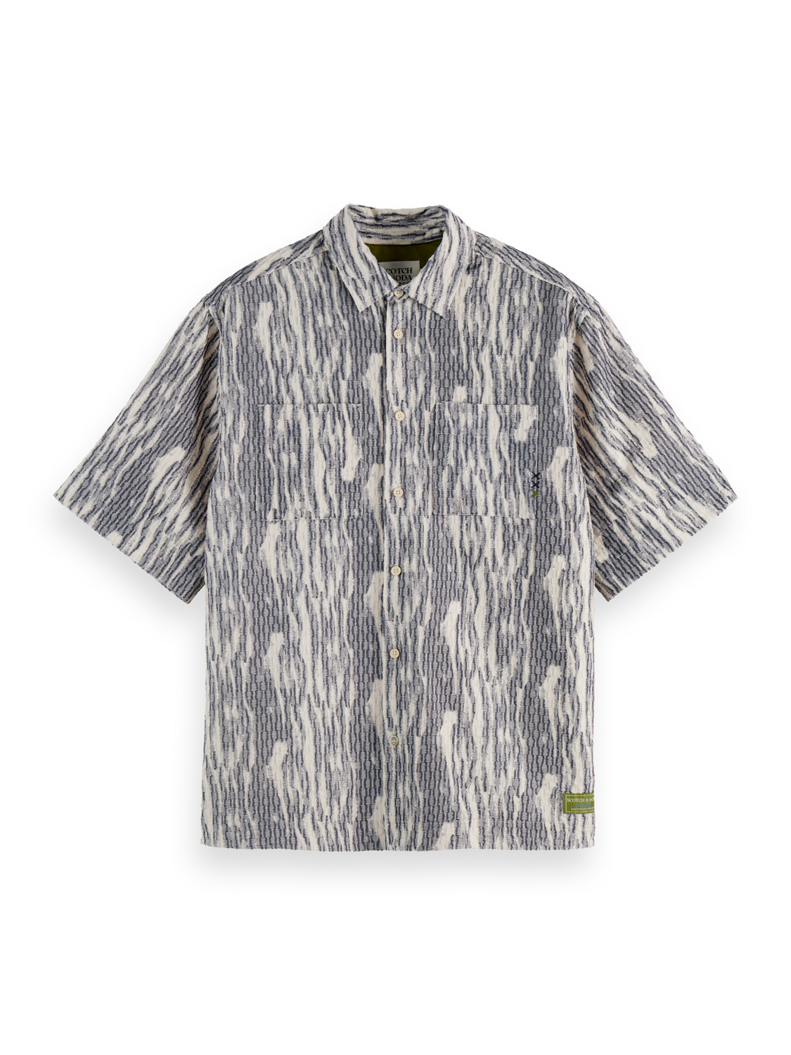 Jacquard short sleeve shirt