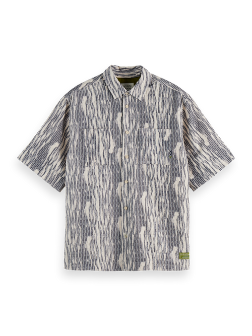 Jacquard short-sleeved shirt
