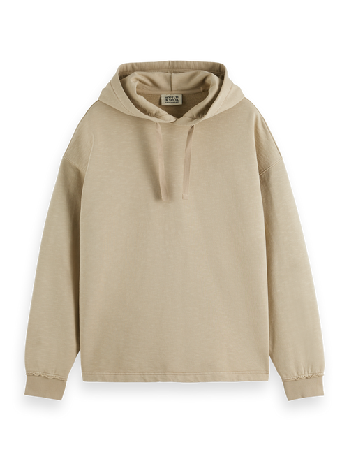 Seasonal core - 3 crosses garment-dyed hoodie