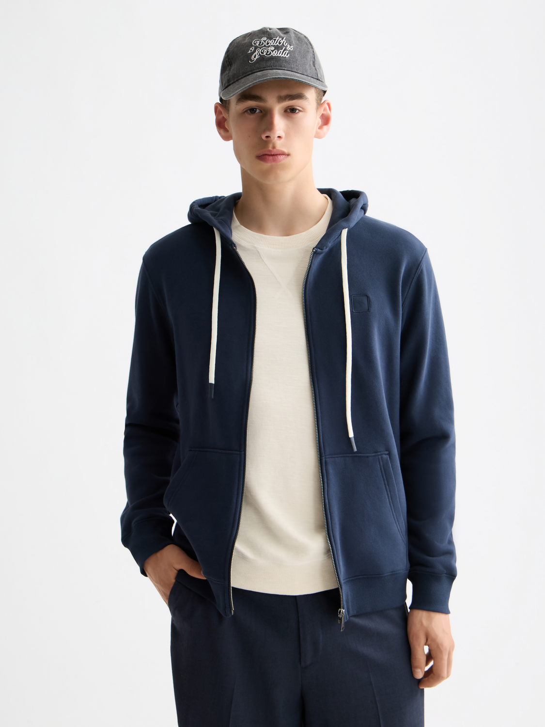 Zip Logo Hoodie