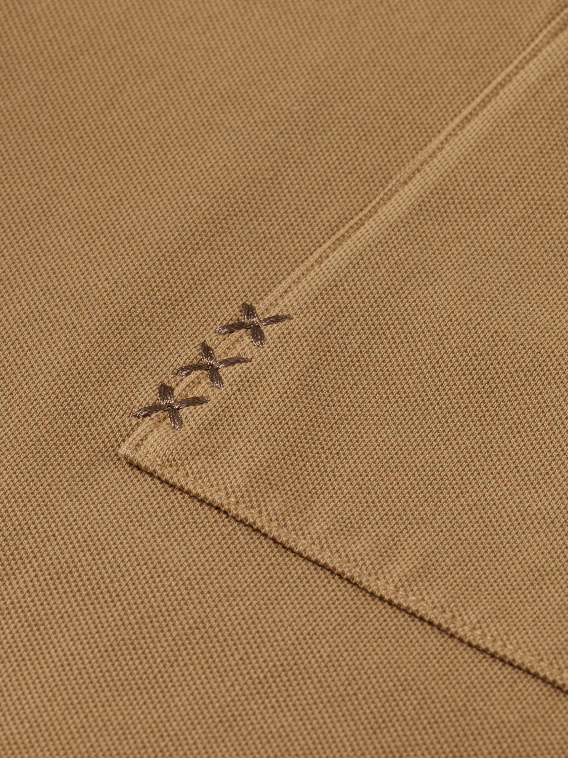 Garment-dyed pique relaxed polo