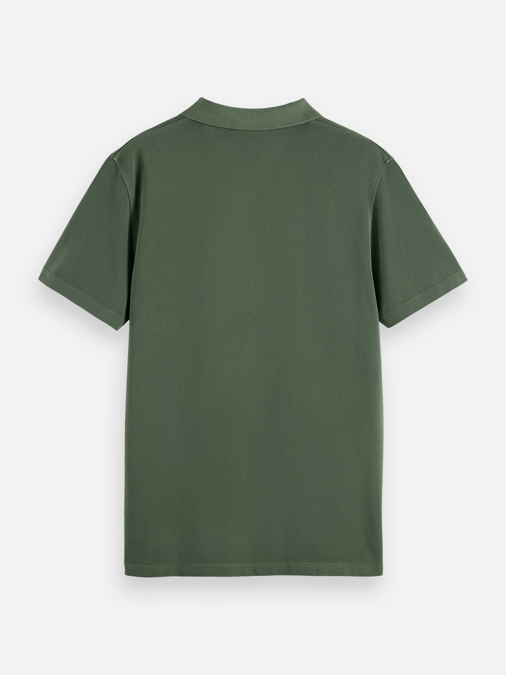 Garment-dyed pique relaxed polo