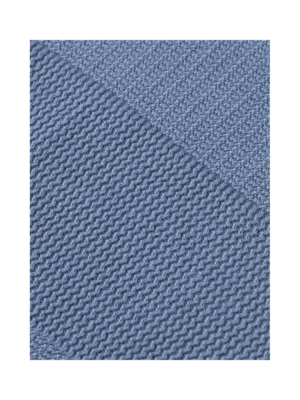 Knitted tonal striped regular polo