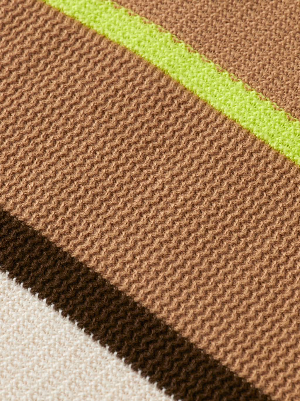 Knitted striped regular polo