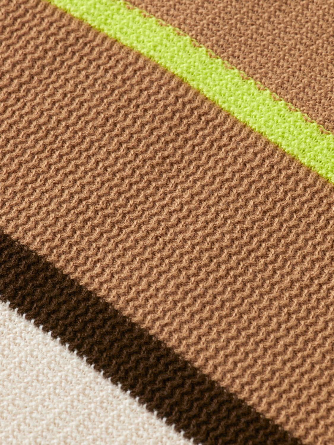 Knitted striped regular polo
