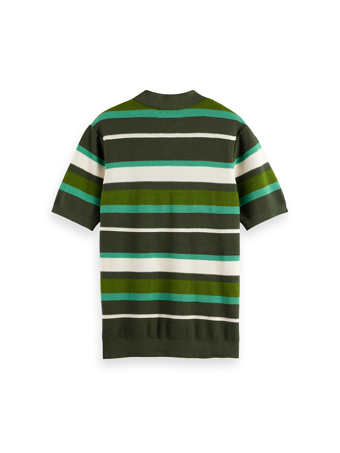 Knitted striped regular polo