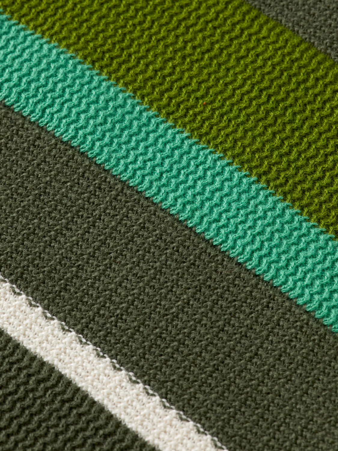Knitted striped regular polo