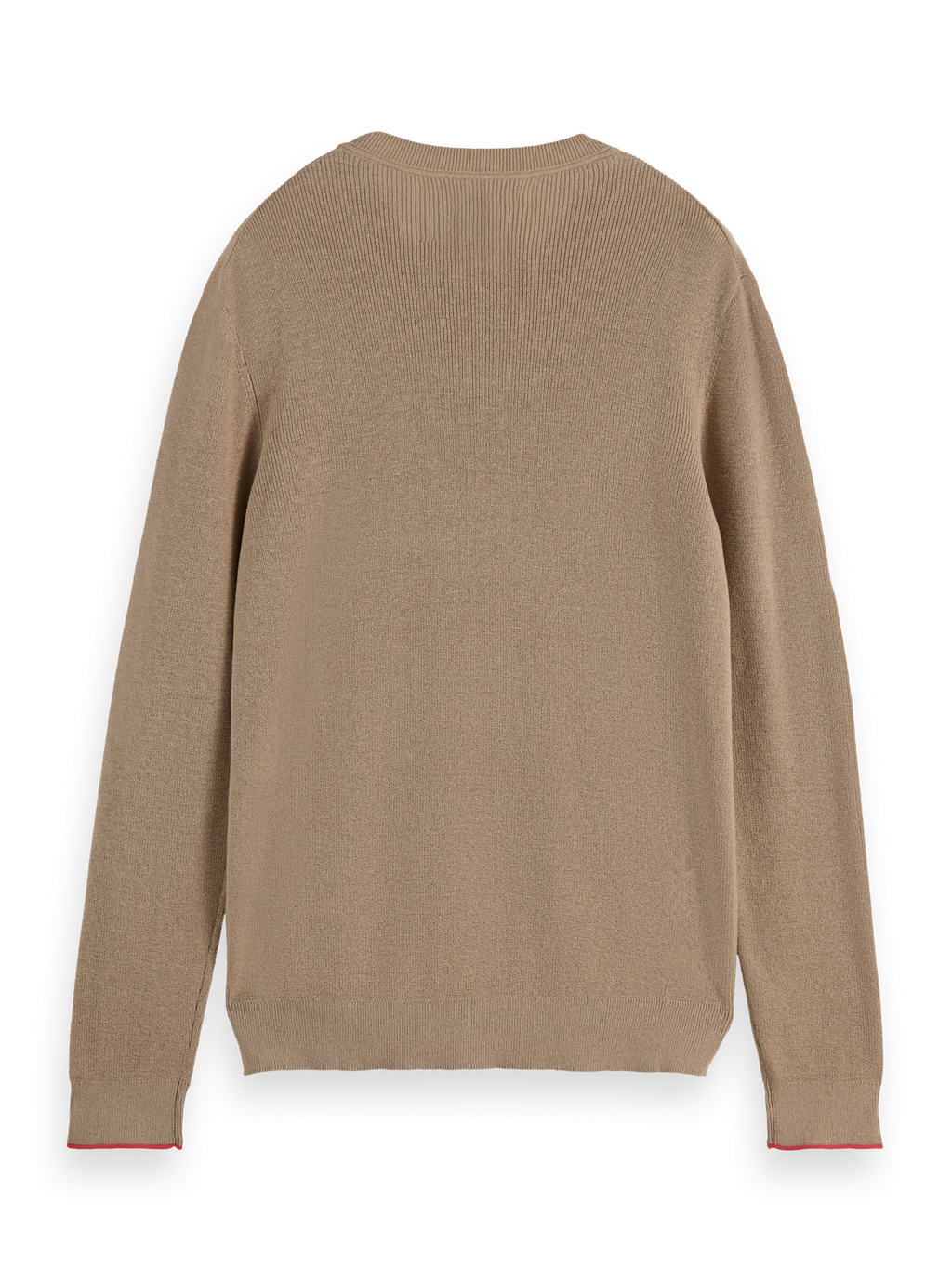 Linen blend crew neck
