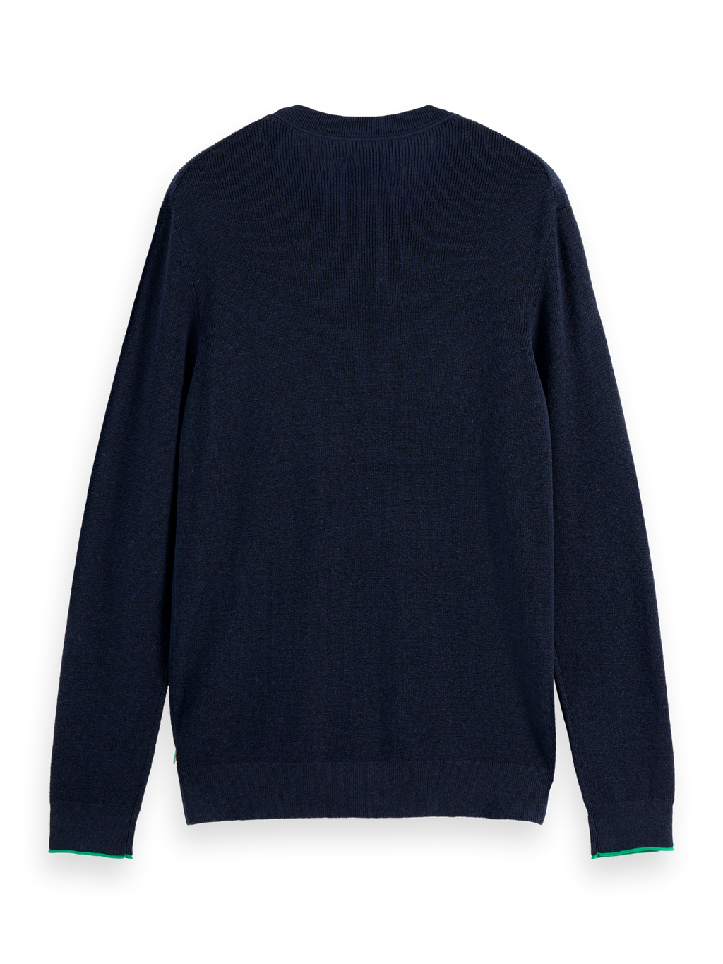 Linen blend crew neck