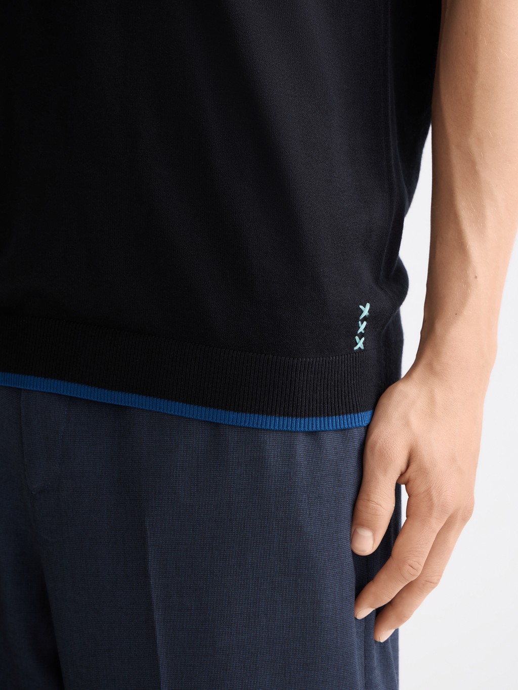 Knitted relaxed T-shirt