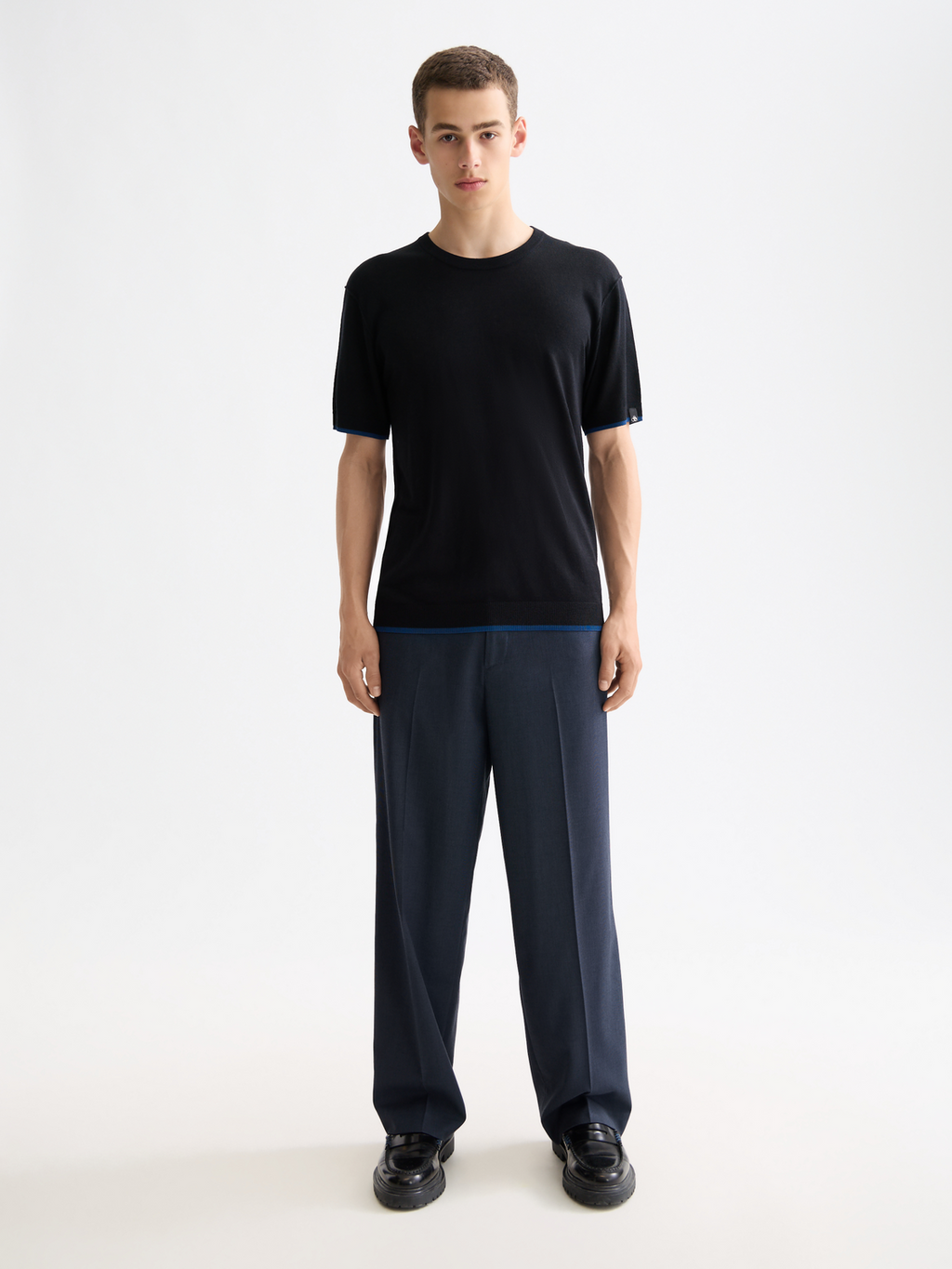 Knitted relaxed T-shirt