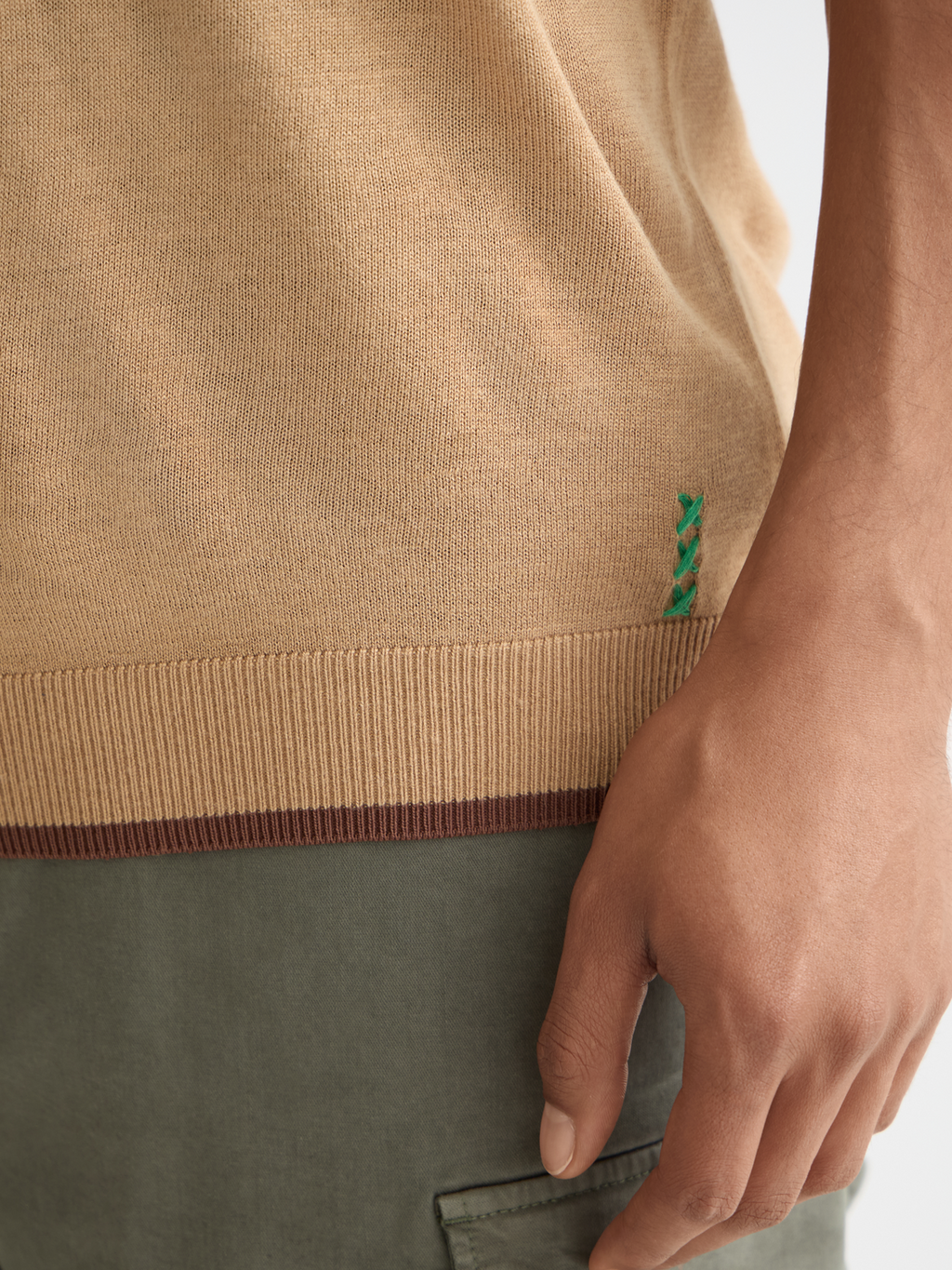 Knitted relaxed T-shirt