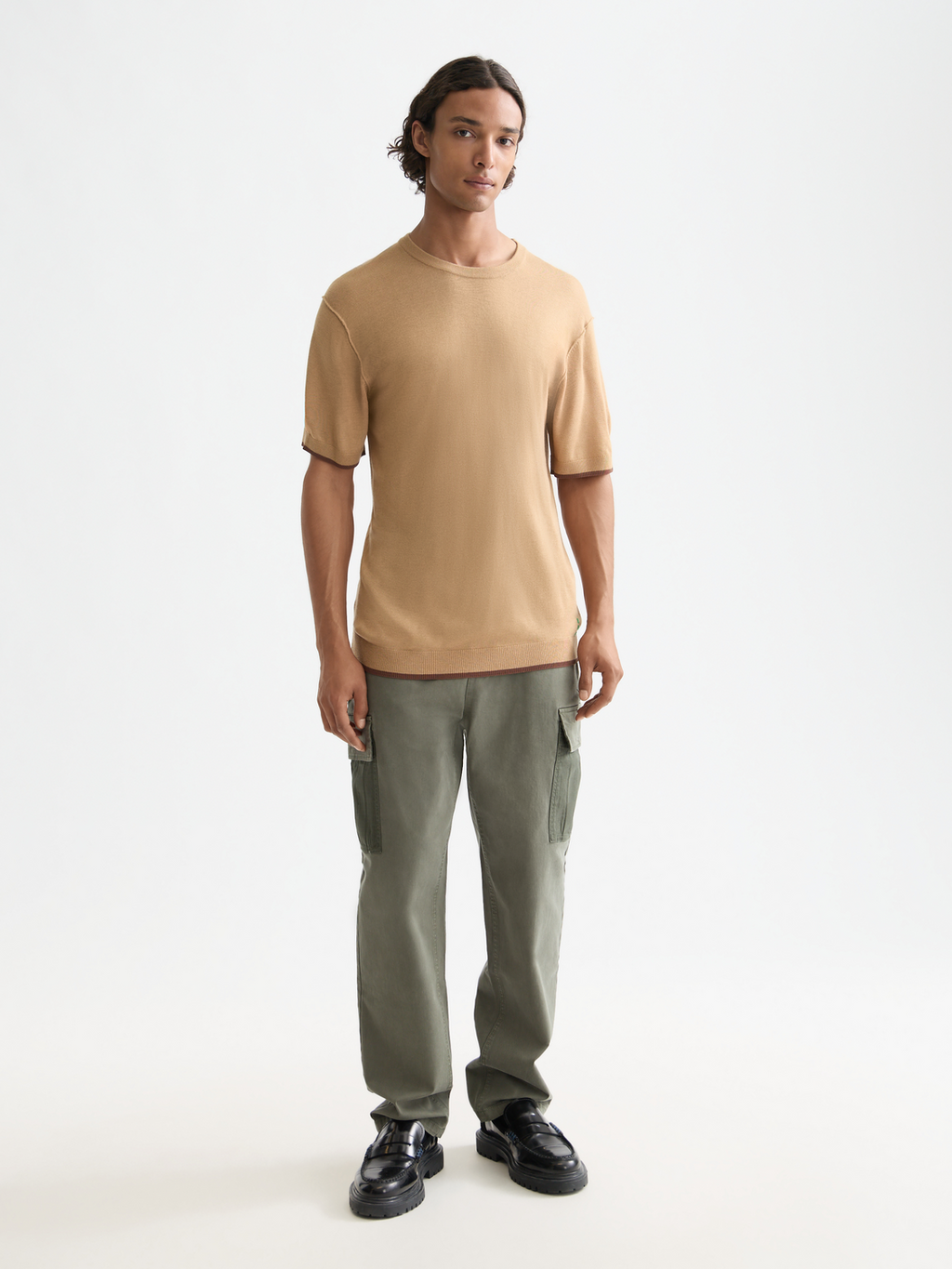 Knitted relaxed T-shirt