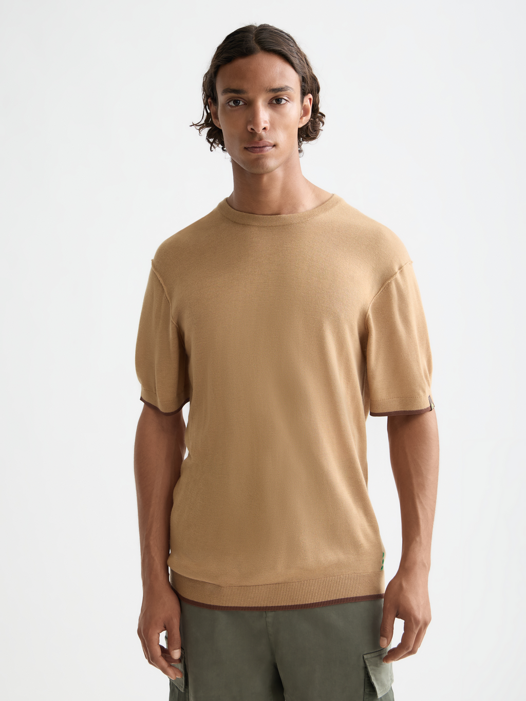 Knitted relaxed T-shirt