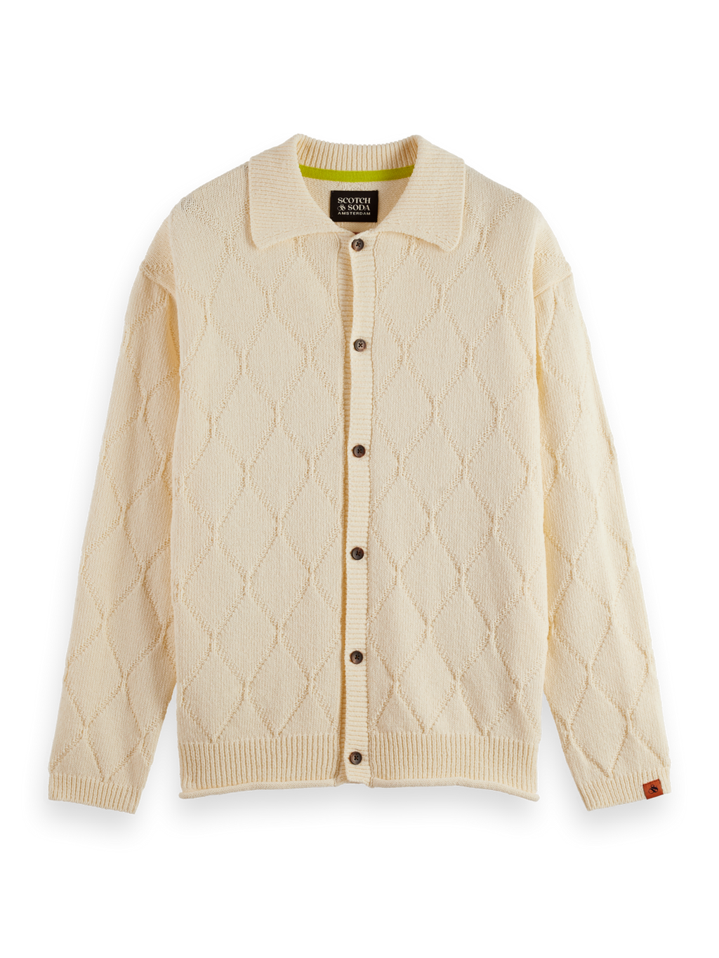 Open work long sleeve shirt