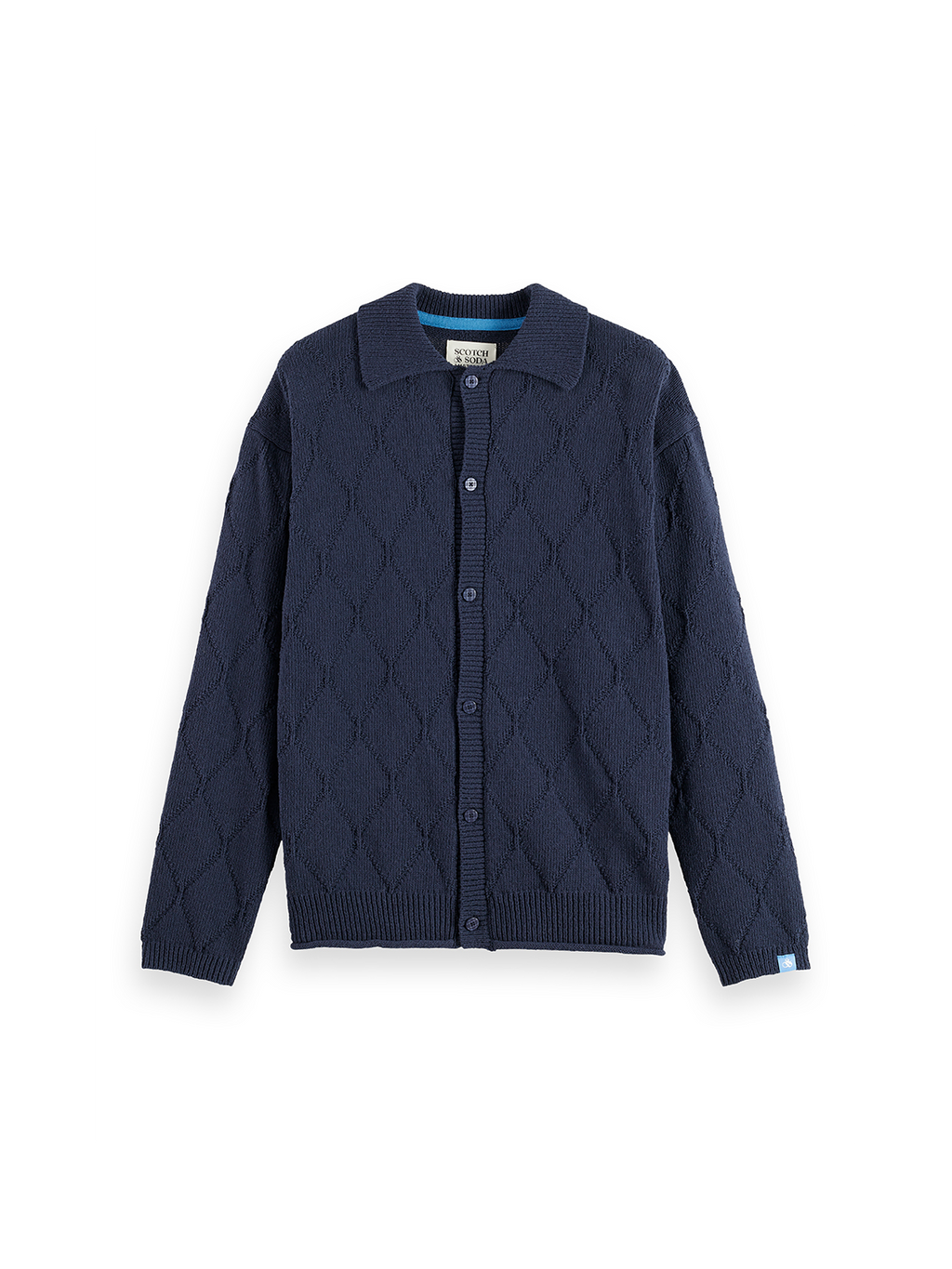 Open work long sleeve shirt