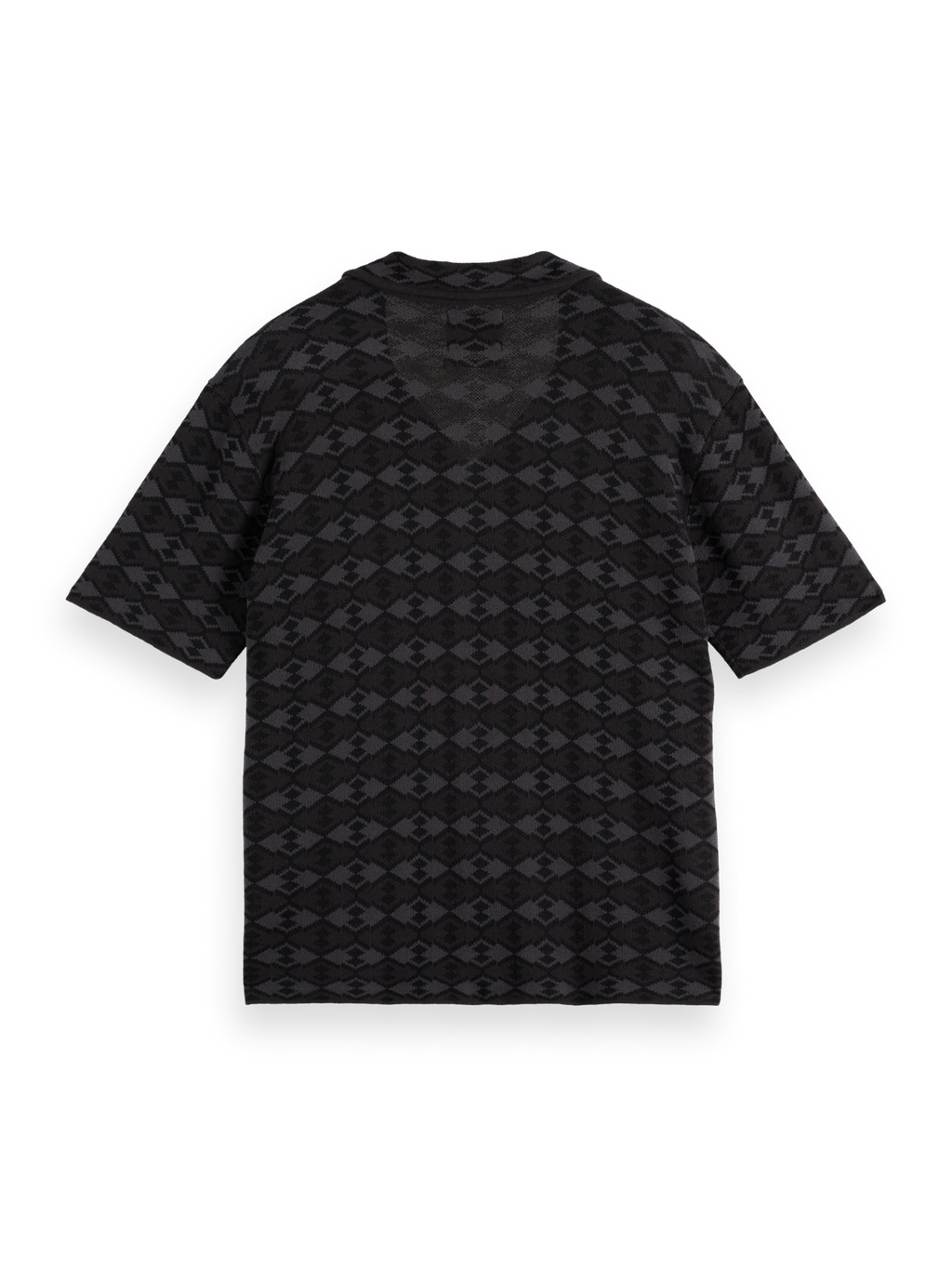 Tonal knitted polo