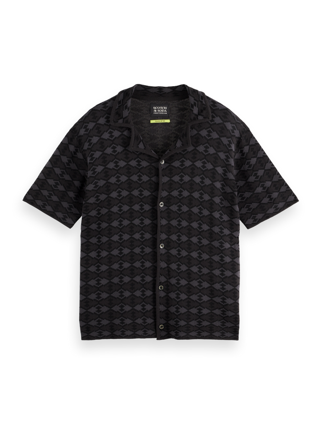 Tonal knitted polo