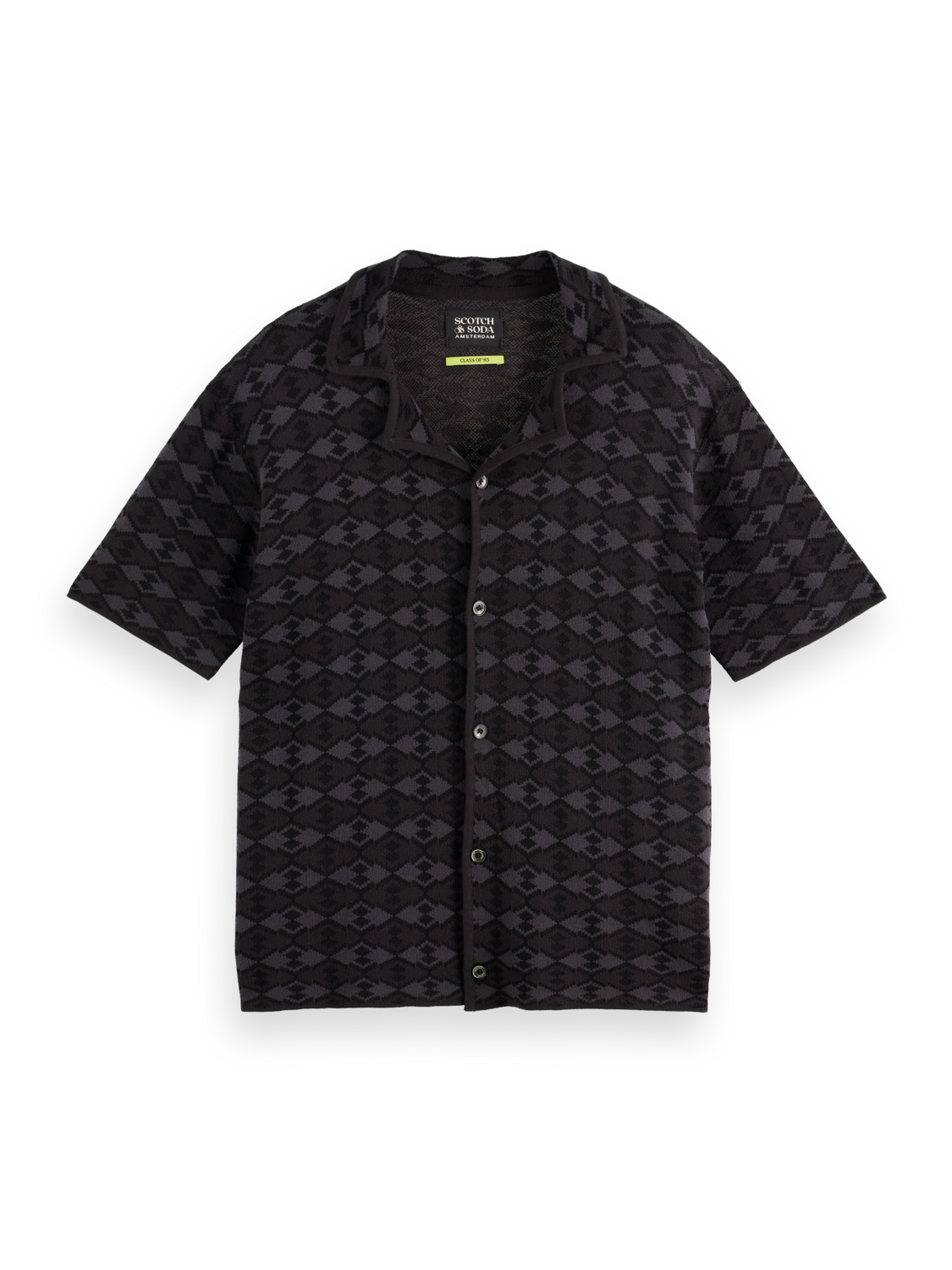 Tonal knitted polo
