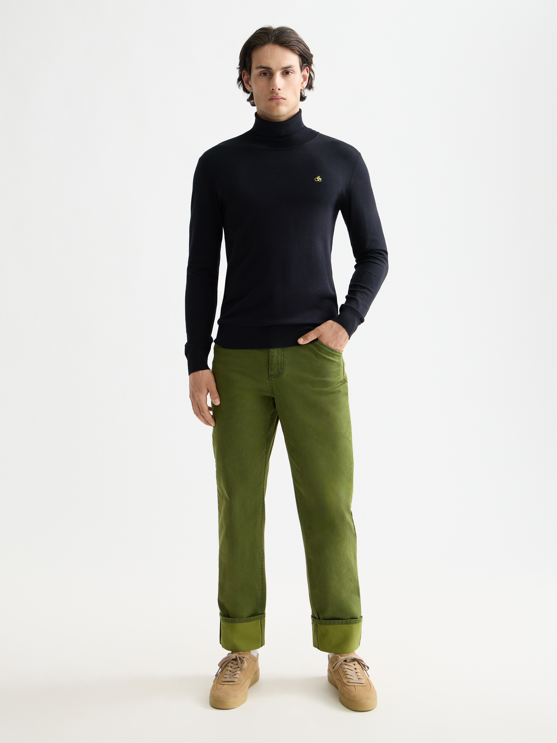 Ecovero blend turtleneck sweater