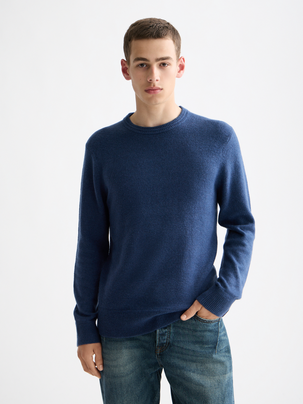 Soft knit regular fit crew neck
