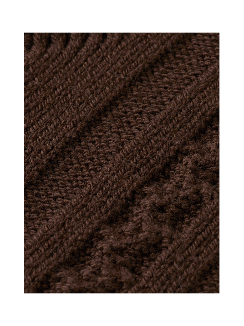 V-Neck chunky cable loose pullover