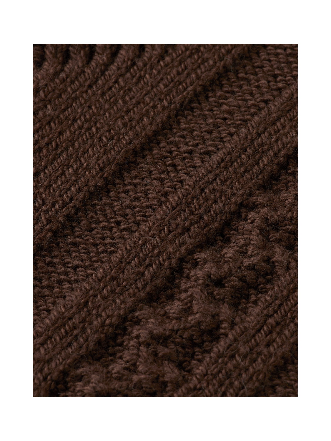 V-Neck chunky cable loose pullover