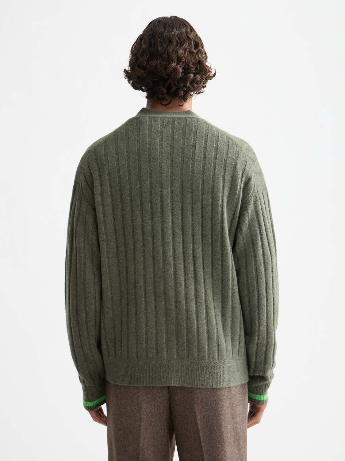 Soft knit dropped shoulder cardigan