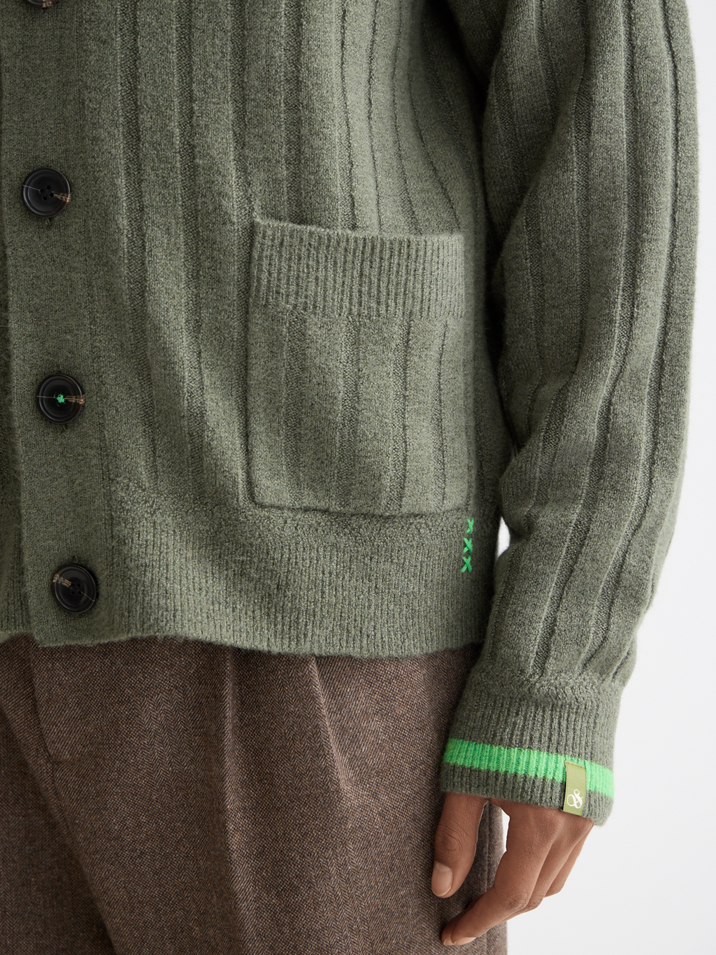 Soft knit dropped shoulder cardigan