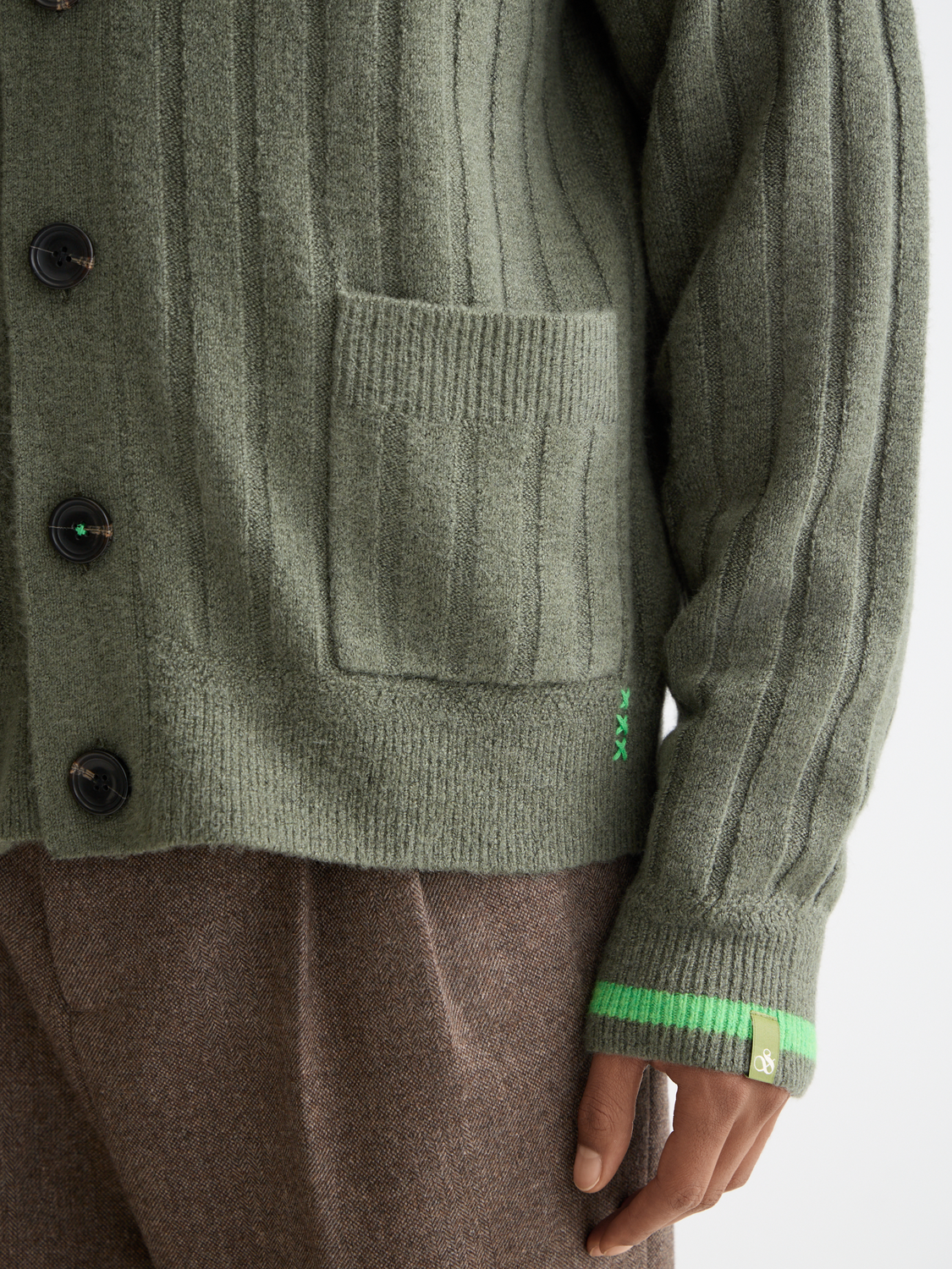 Soft knit dropped shoulder cardigan