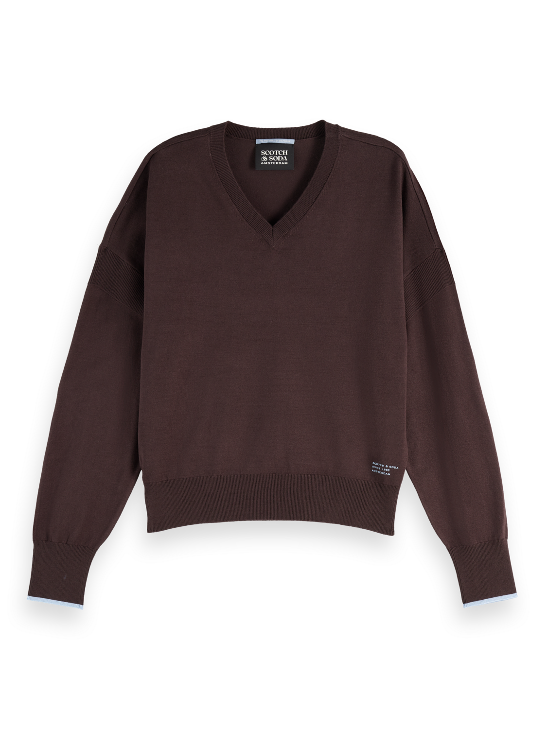V-neck relaxed pullover
